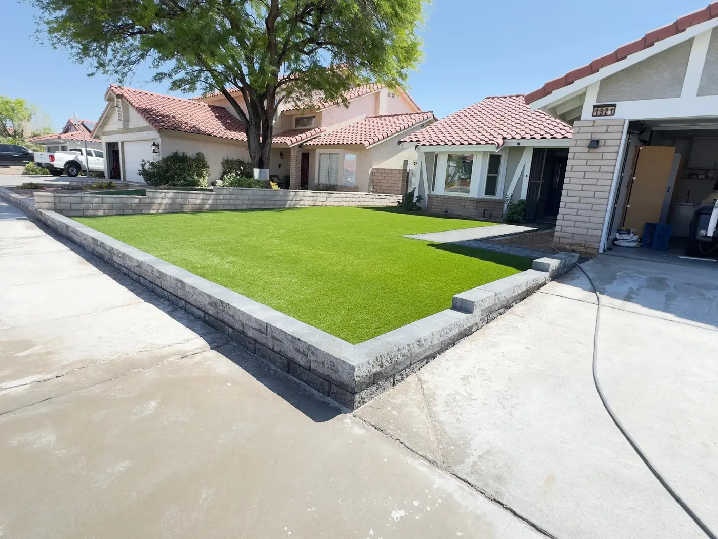 Front yard after turf conversion