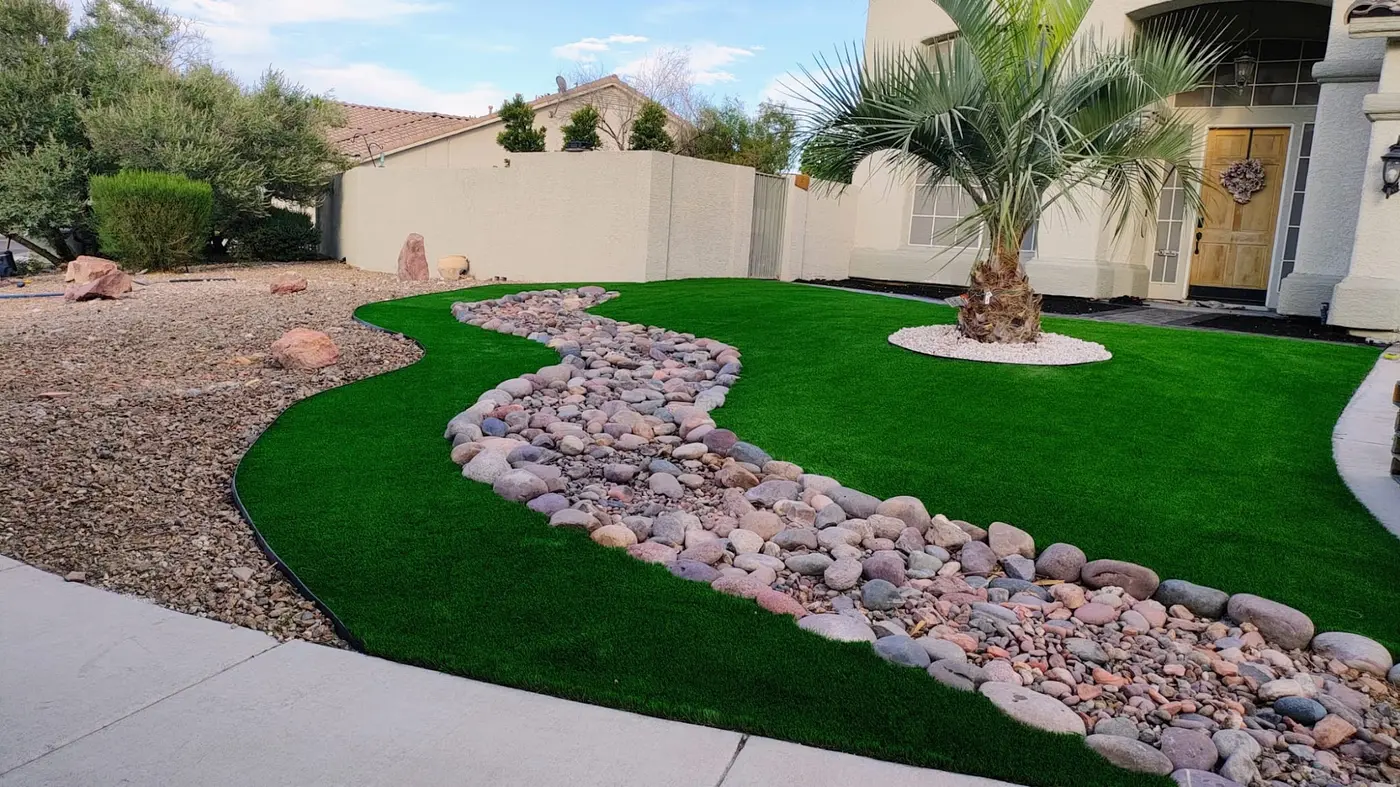 Artificial Turf project in Las Vegas by Pure Turf & Hardscape