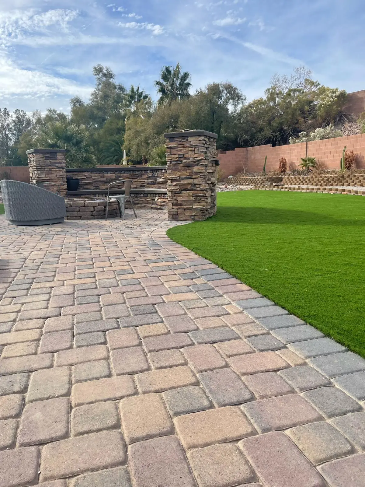 Pavers & Hardscaping project in Las Vegas by Pure Turf & Hardscape