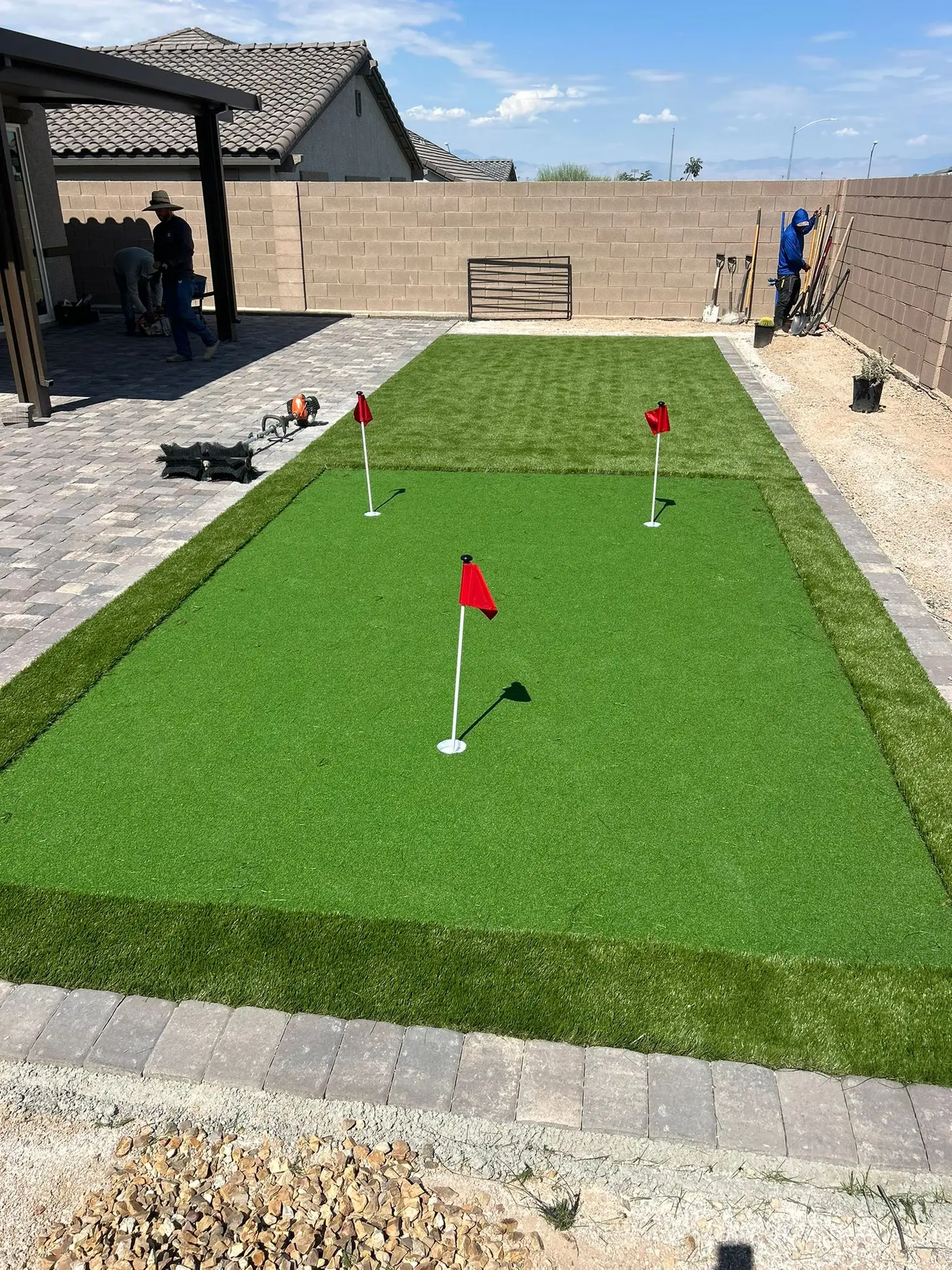 Putting Greens project in Las Vegas by Pure Turf & Hardscape