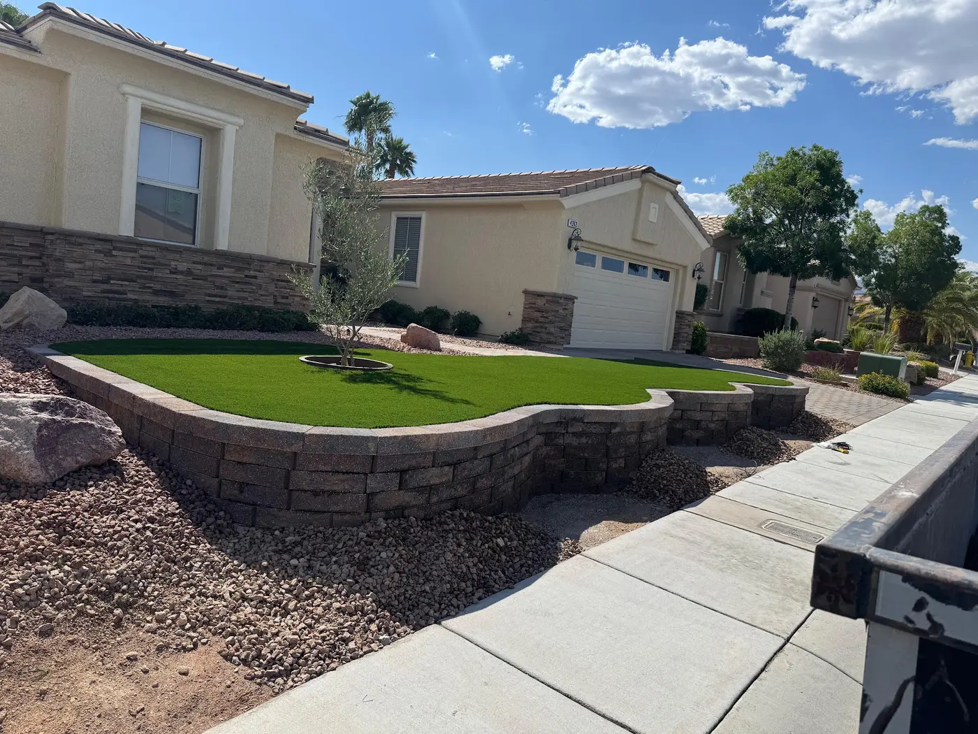 Pavers & Hardscaping project in Las Vegas by Pure Turf & Hardscape